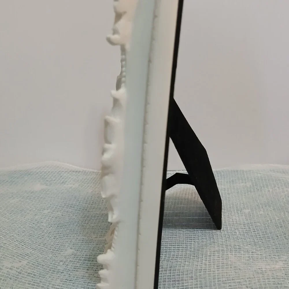 New Shabby Chic White Ornate Scroll Picture Frame-Azzure Home 4x6 - Picture 4 of 4